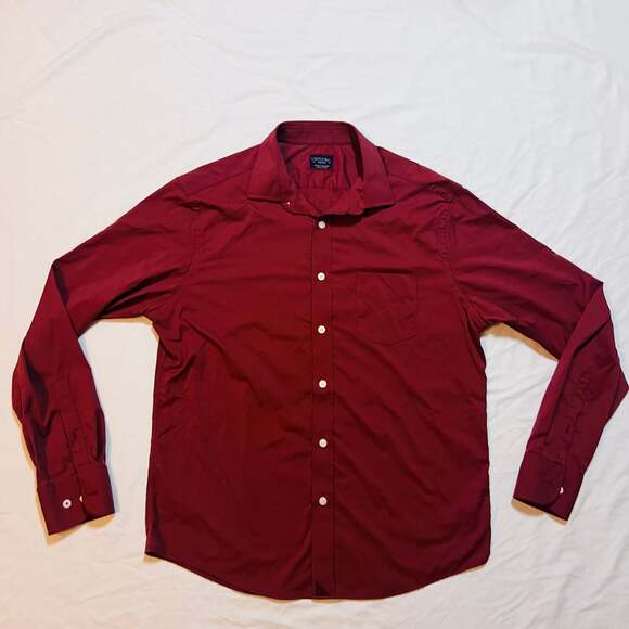 UNTUCKit Men's Red Long-Sleeve Button-Down Shirt - Picture 1 of 5